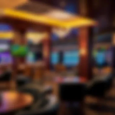 Relaxing lounge area within the casino designed for comfort