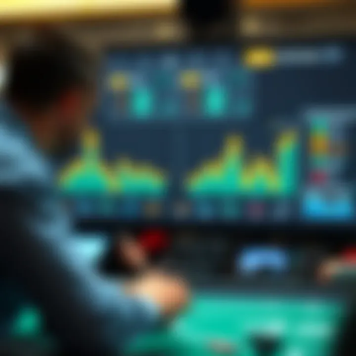 Statistical analysis of team performances displayed on a screen.