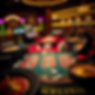 A strategic layout of popular casino games demonstrating potential winning strategies