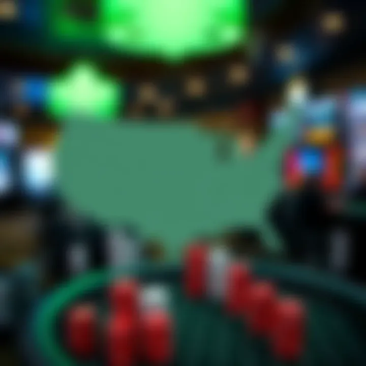 A visual representation of betting regulations by state