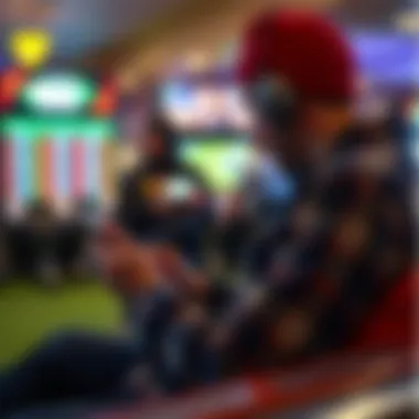 A bettor using a mobile device for online horse racing betting