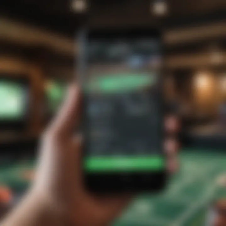 Android smartphone displaying DraftKings Sportsbook installation