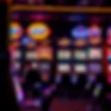 An array of vibrant slot machines showcasing various themes and designs