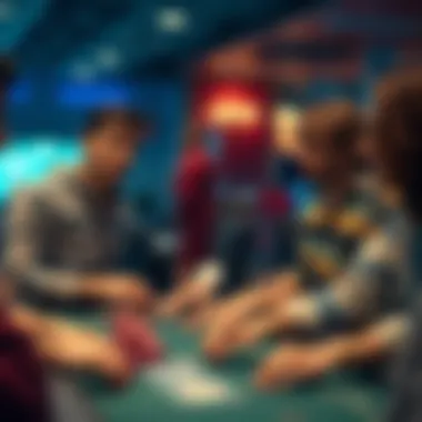 Social Interaction in Casino Gaming Illustration of social interaction among players in a gaming session