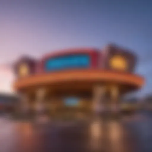 Exterior view of the premier casino in Ruidoso, NM showcasing its vibrant architecture.