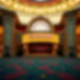 Exterior view of Caesars Casino showcasing its grandeur