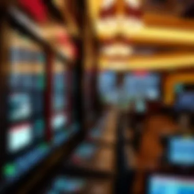 A close-up of various betting options available at the sportsbook