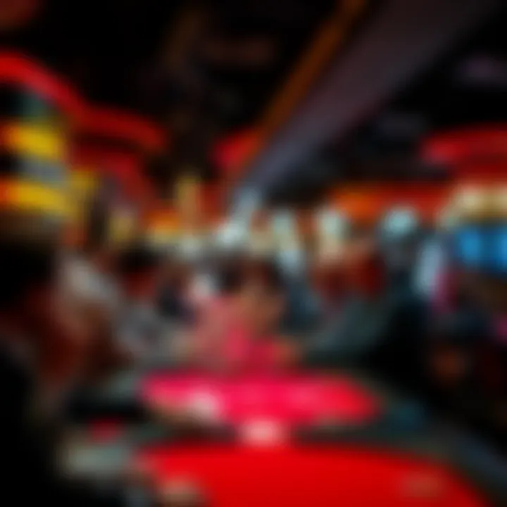 Local community engaging with casino activities