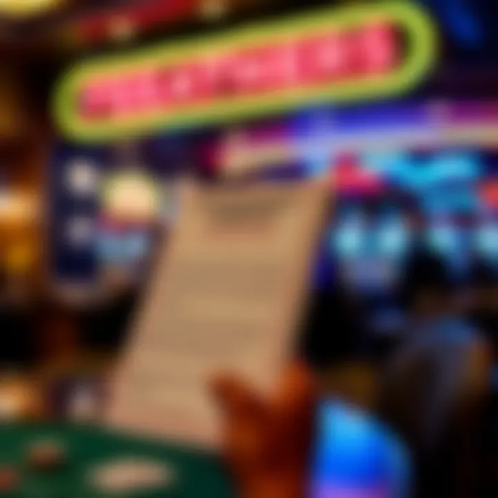 Responsible gambling materials available for patrons at Feathers Casino
