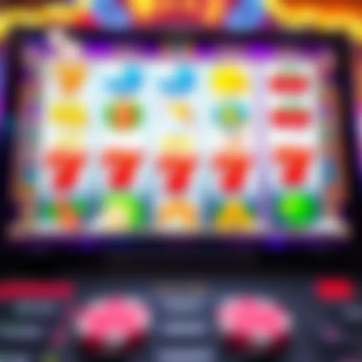 Vibrant Online Slot Game Interface Vibrant online slot game interface with colorful symbols