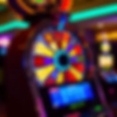 Vibrant Wheel of Fortune slot machine display
