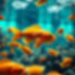 Vibrant underwater scene depicting Gold Fish slots game