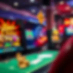 A vibrant online casino interface showcasing various games