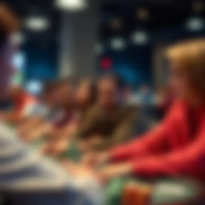 Diverse Engagement in Online Gaming A group of diverse individuals engaged in online gaming