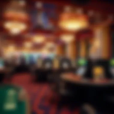 Luxurious Casino Interior in Schenectady Interior of a luxurious casino in Schenectady filled with gaming tables