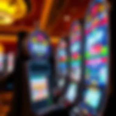 Promotional Signage for Slot Machines Promotional signage highlighting current slot machine offers