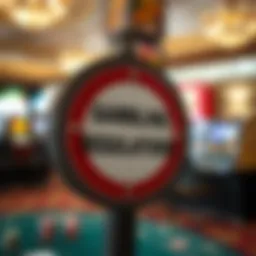 Gambling regulations sign