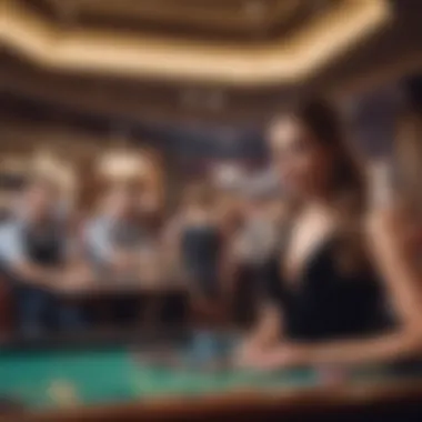 Live Entertainment at the Casino A lively entertainment area with a band performing in a casino setting