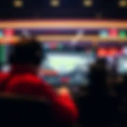 A user engaging with a video game betting platform interface