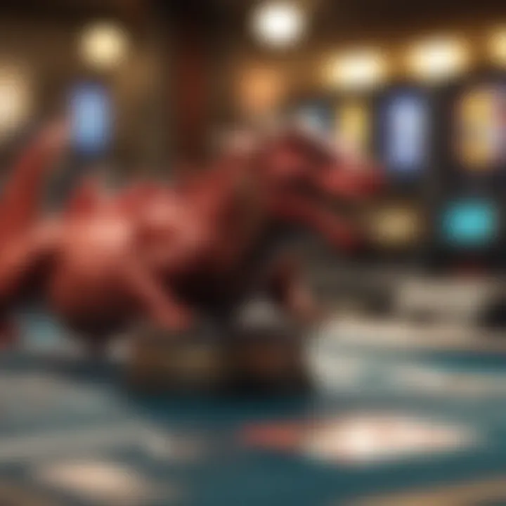 Close-up of advanced gaming technology used in Red Dragon Casino