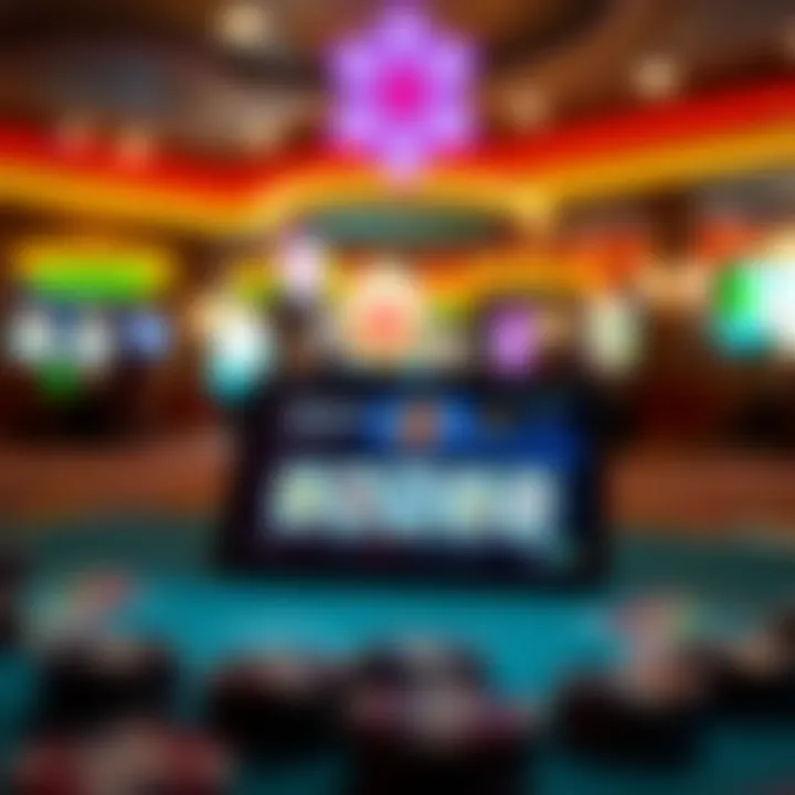 Online gaming interface on a digital device