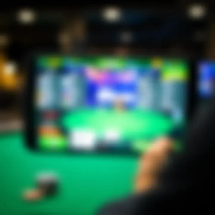 User navigating through the My Bookie App