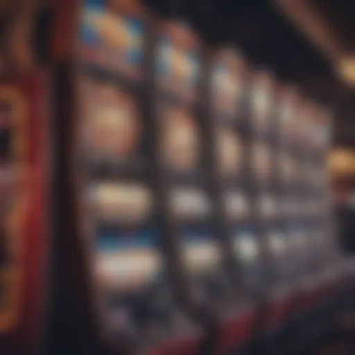 Colorful display of various casino free slots