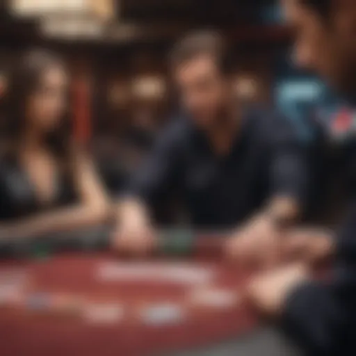 An intense game of Triple Spin Poker in progress