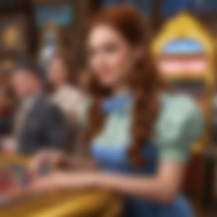 A close-up view of credits and their importance in Wizard of Oz Slots gameplay