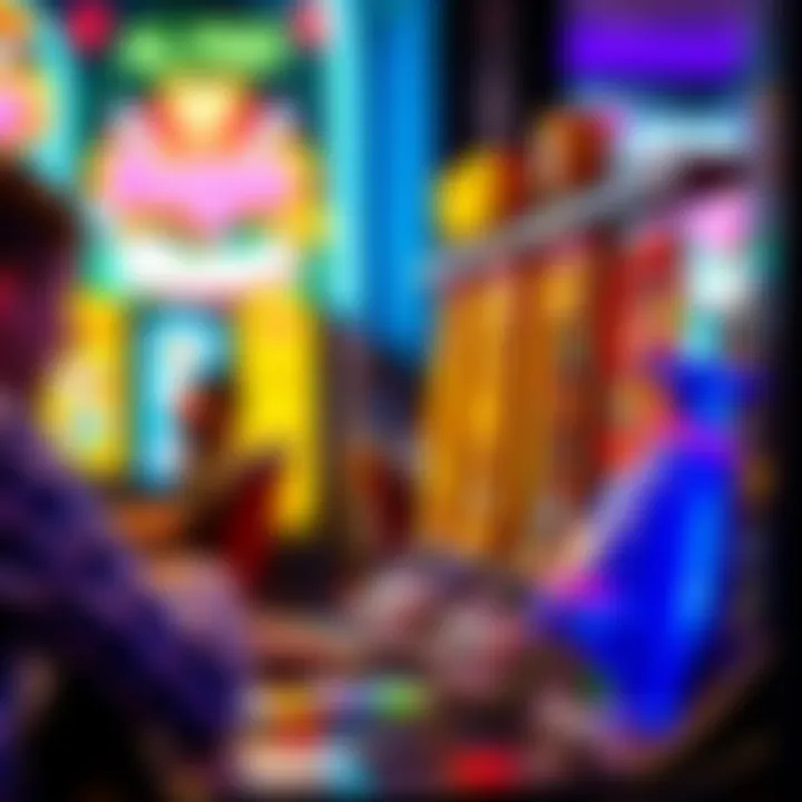 Social interaction features in slot games