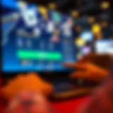 Illustration showcasing FanDuel's online platform interface