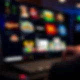 A variety of online gambling platforms showcased on a digital interface