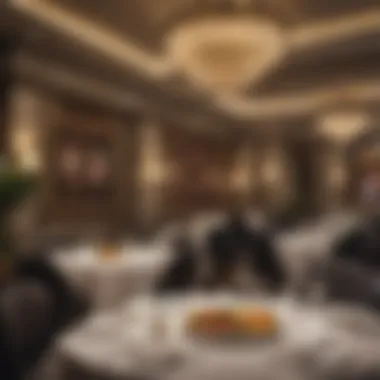 Gourmet Dining Experience Elegant dining setup highlighting gourmet dishes