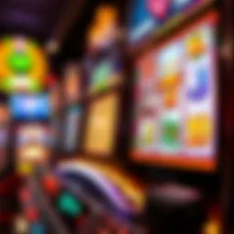Detailed view of the Heidi and Hannah slot machine interface showcasing its vibrant graphics