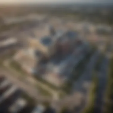 Aerial view of Kaw Casino Braman highlighting its surroundings.