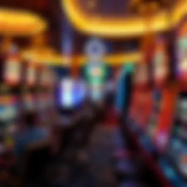 Promoting Responsible Gambling in Las Vegas A serene environment with players enjoying slot machines responsibly