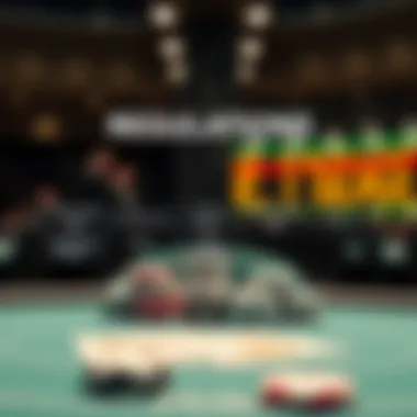 A visual representation of a regulatory framework for gambling applications.