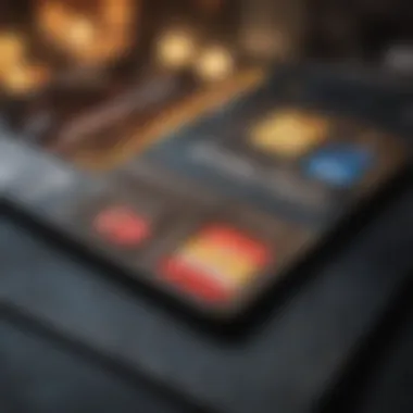 Credit card with gaming icons