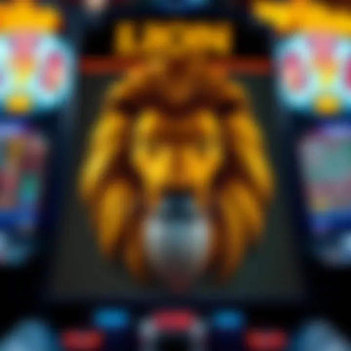 A strategic overview of lion slot machine gameplay on a digital interface