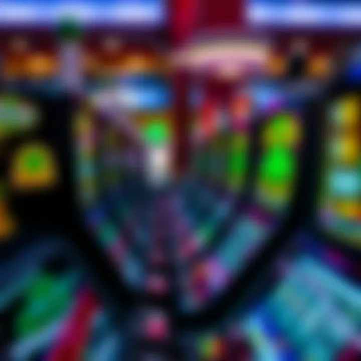 Popular Slot Machines at Lucky Shamrock Casino Close-up of popular slot machines at the casino