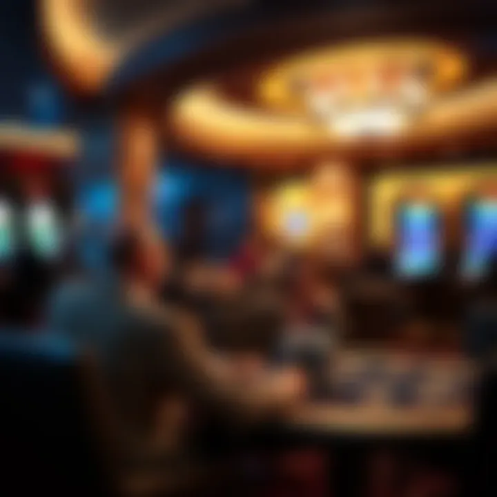 Casino Lounge Experience A serene lounge area in a casino, illustrating the social aspects of gambling