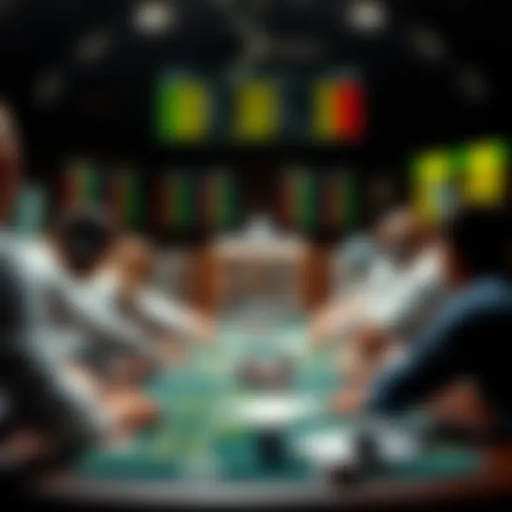 A strategic analysis board depicting sports betting