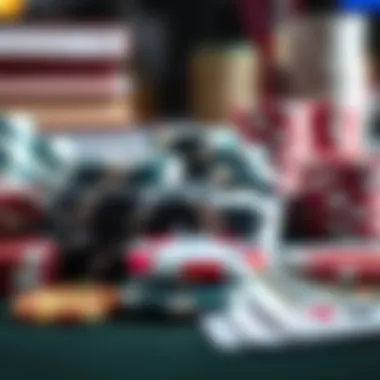 Understanding the Game Elements Close-up of poker chips and cards