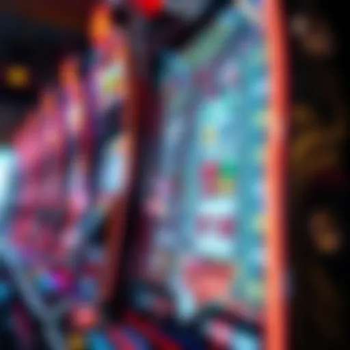 Intricate design of a casino slot machine