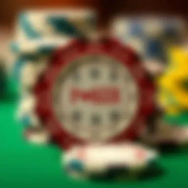 Illustration of poker chip denominations