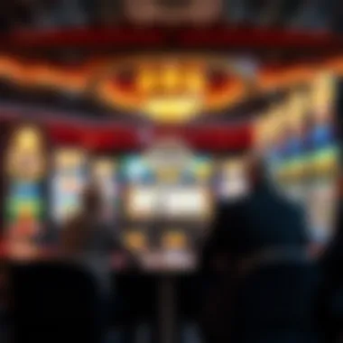 An illustration depicting psychological elements influencing slot gameplay