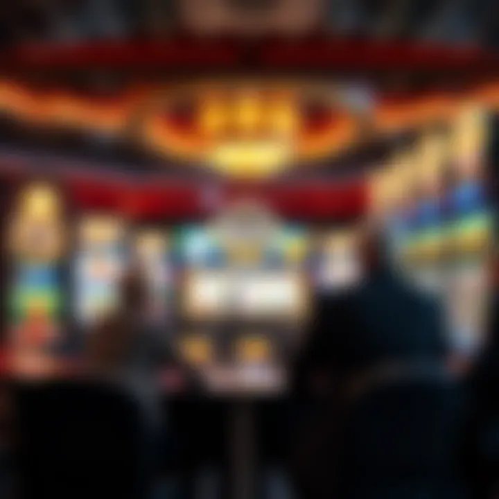 An illustration depicting psychological elements influencing slot gameplay