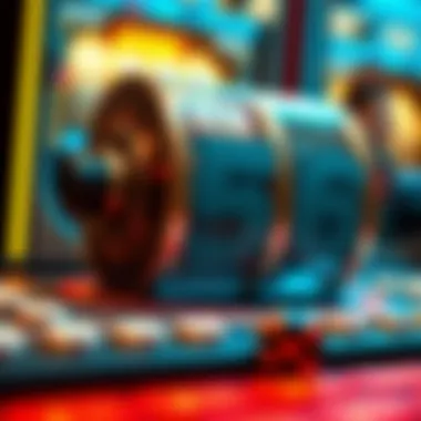 An abstract representation of a random number generator in action