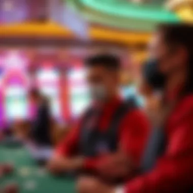 Casino staff providing exceptional customer service