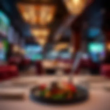 Gourmet dining experience at a casino restaurant